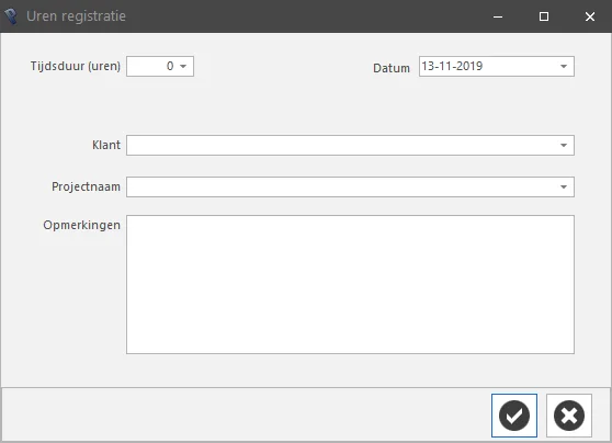 PERIFACT factuur software, uren registratie PERIFACT factuur software, uren registratie