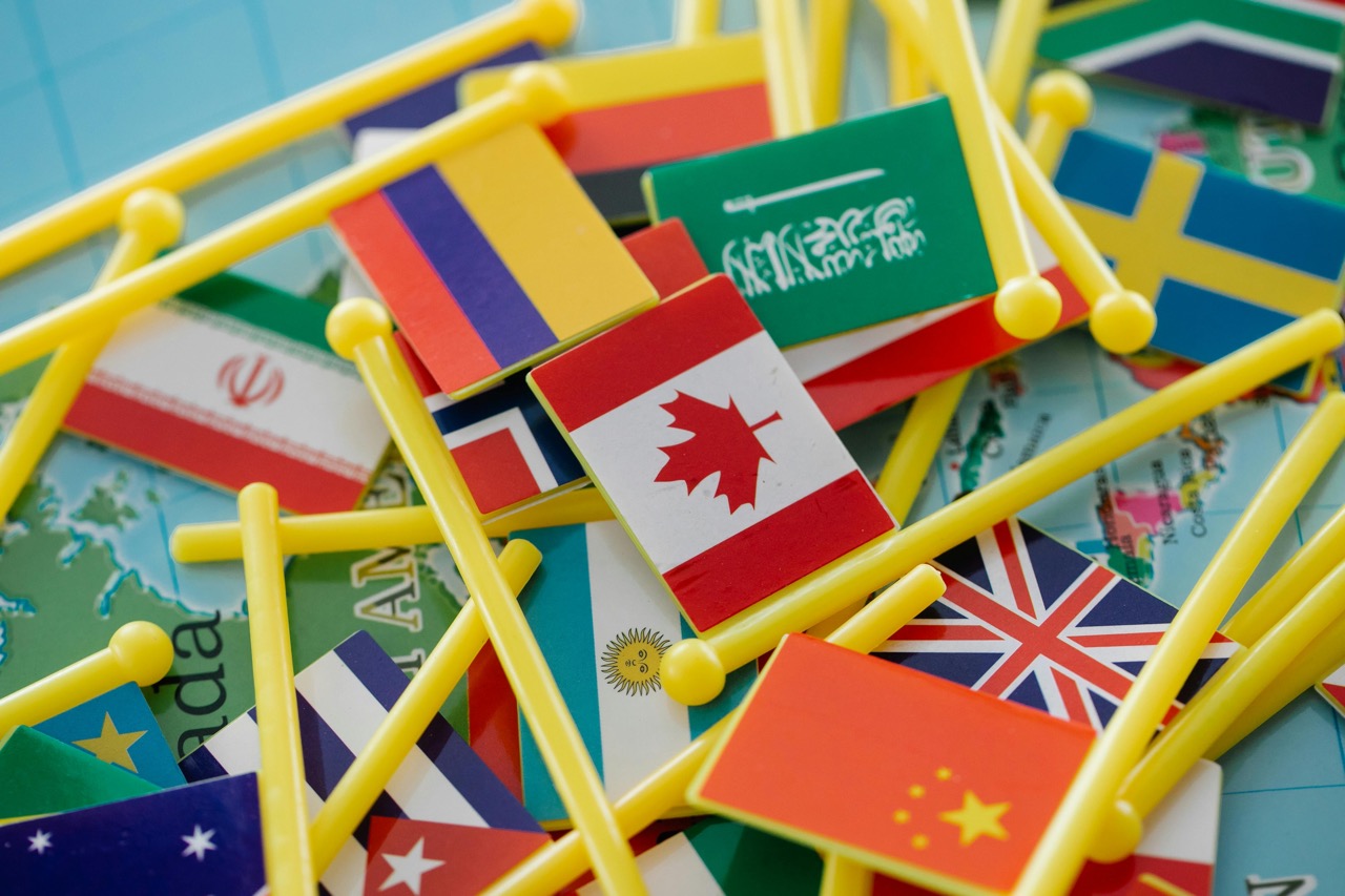 Vlaggen van landen PERIFACT meertaligheid